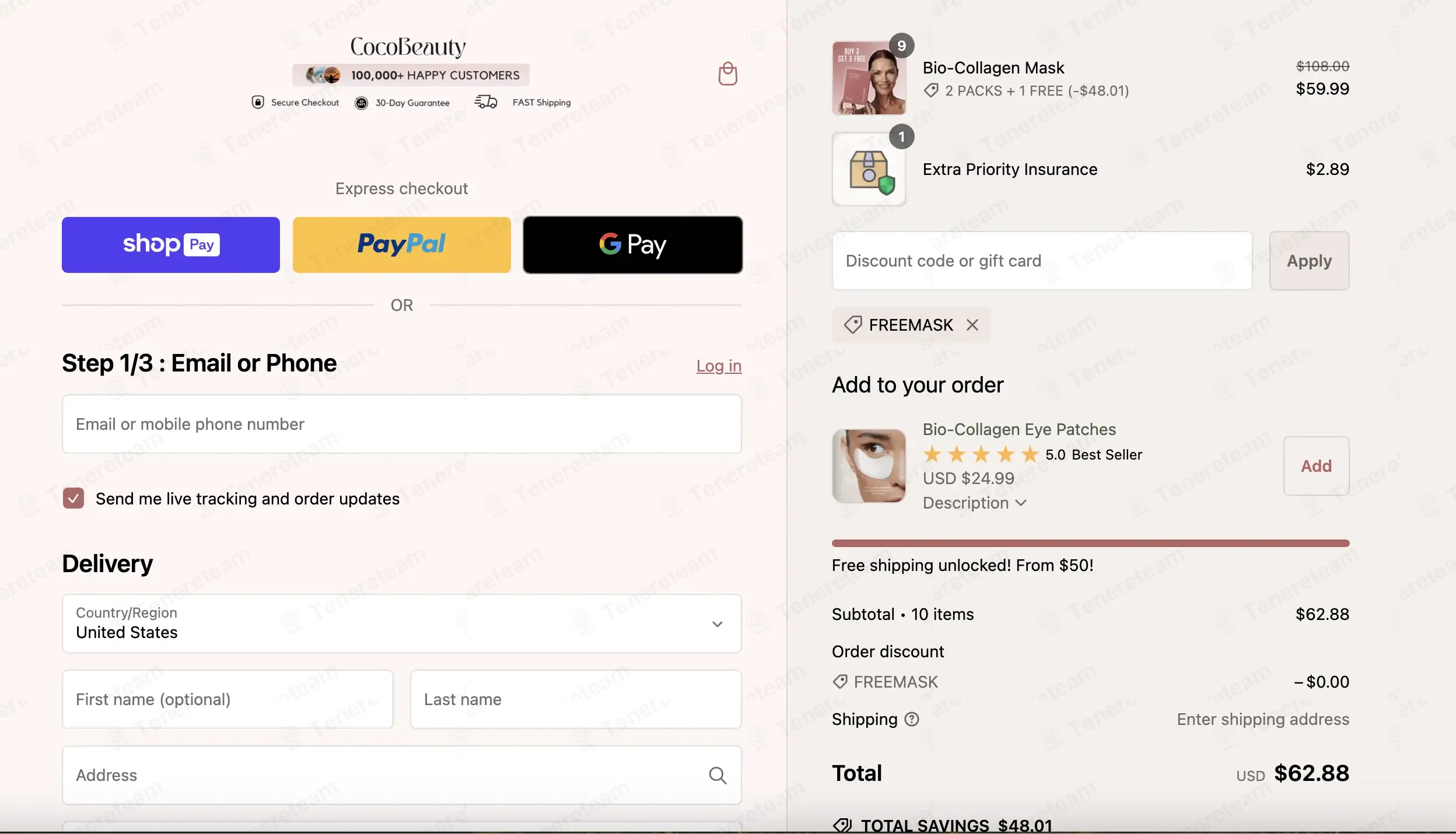 Try Coco Beauty apply coupon code