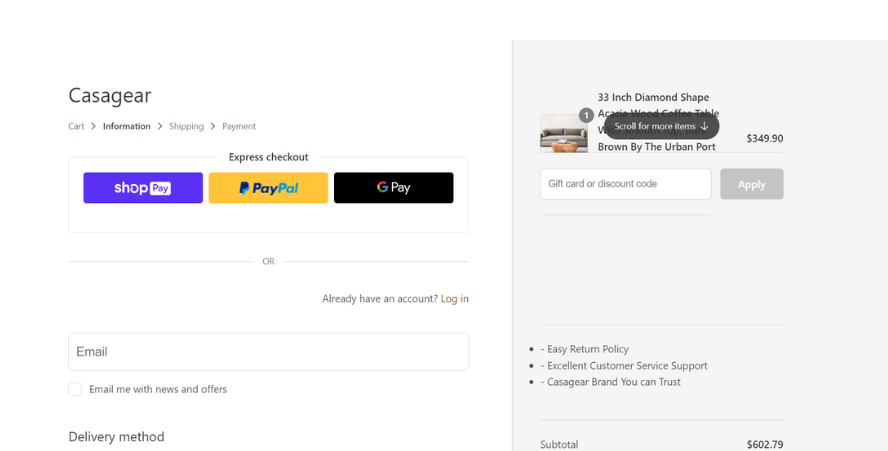 How To Use A Casagear Promo Code 2