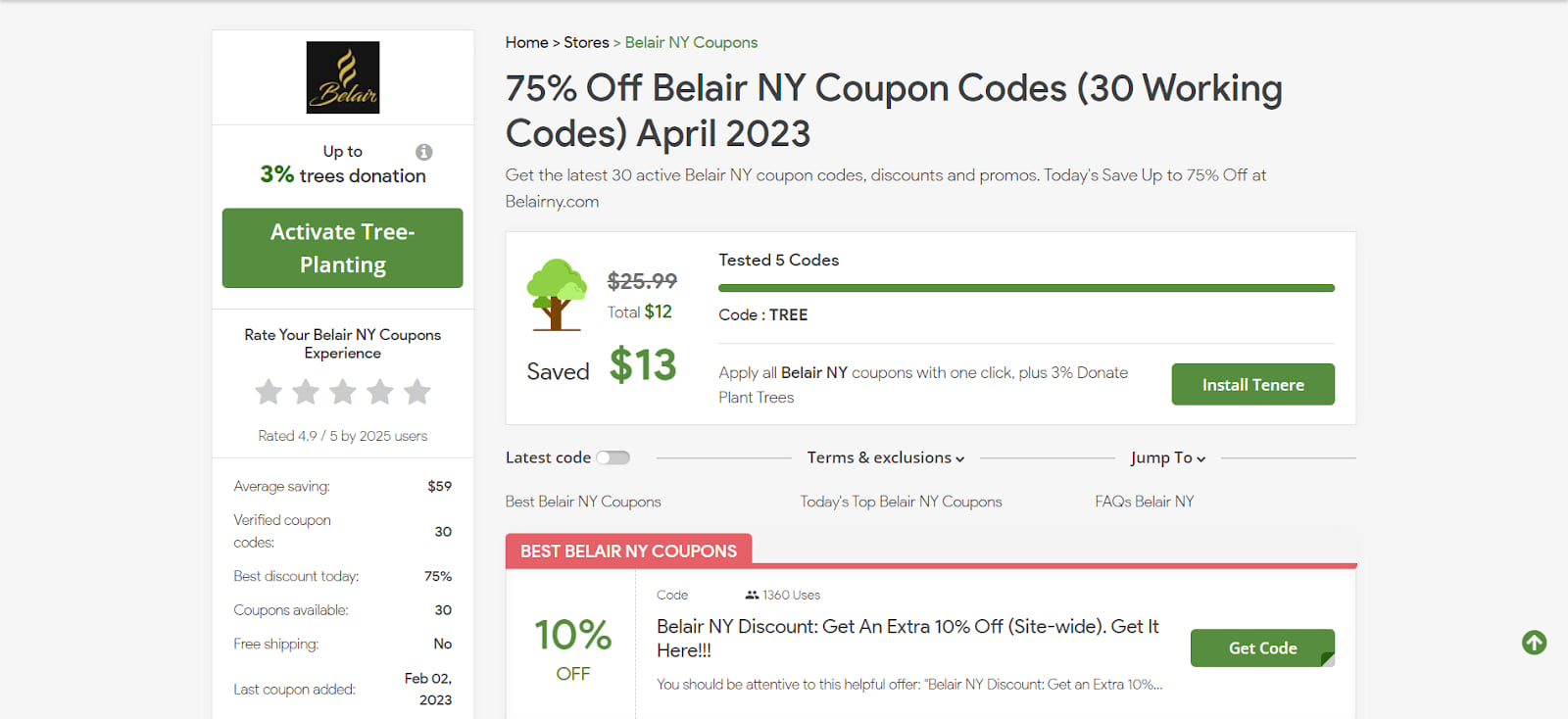 How To Use Belair NY discount code 1