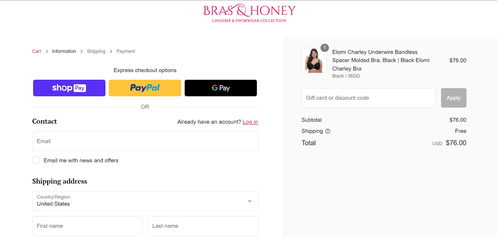 How To Use Bras & Honey Discount Code 2