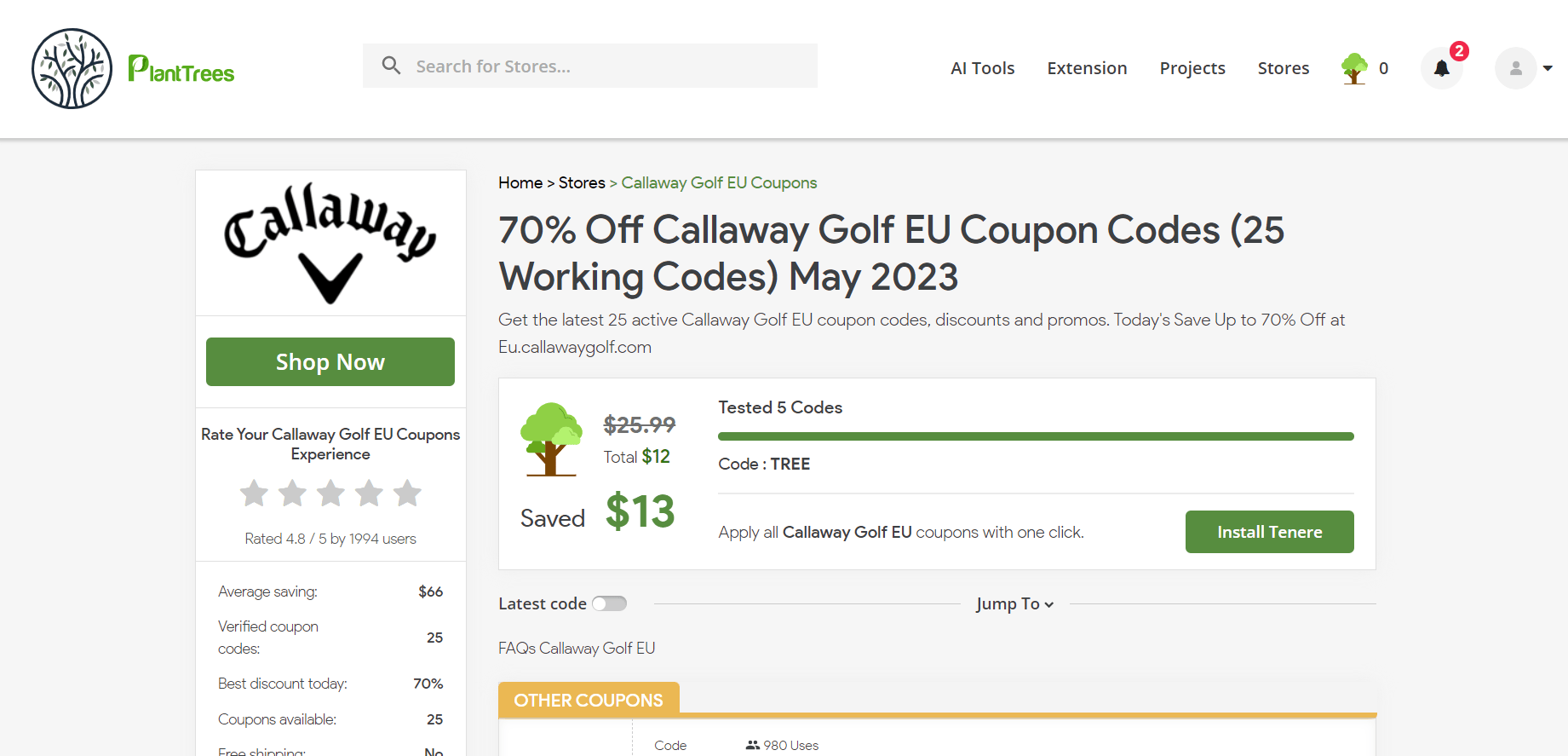How To Use Callaway Golf EU Coupon Code 2