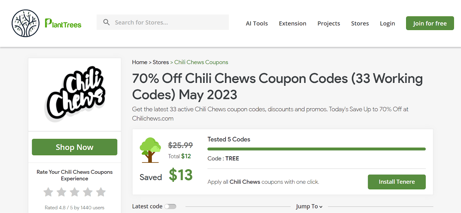 How To Use Chili Chews Coupon Codes 2