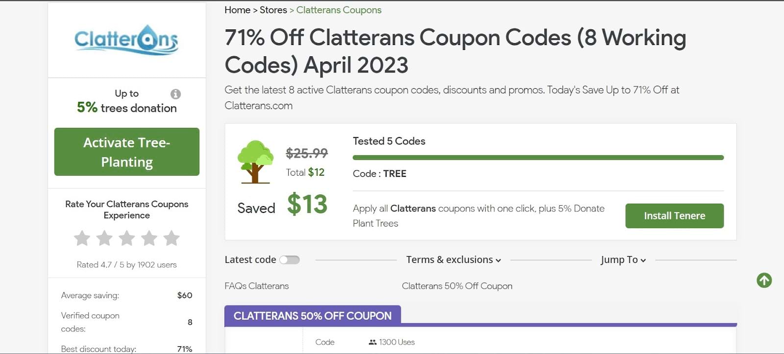 How To Use Clatterans Coupon Code 3