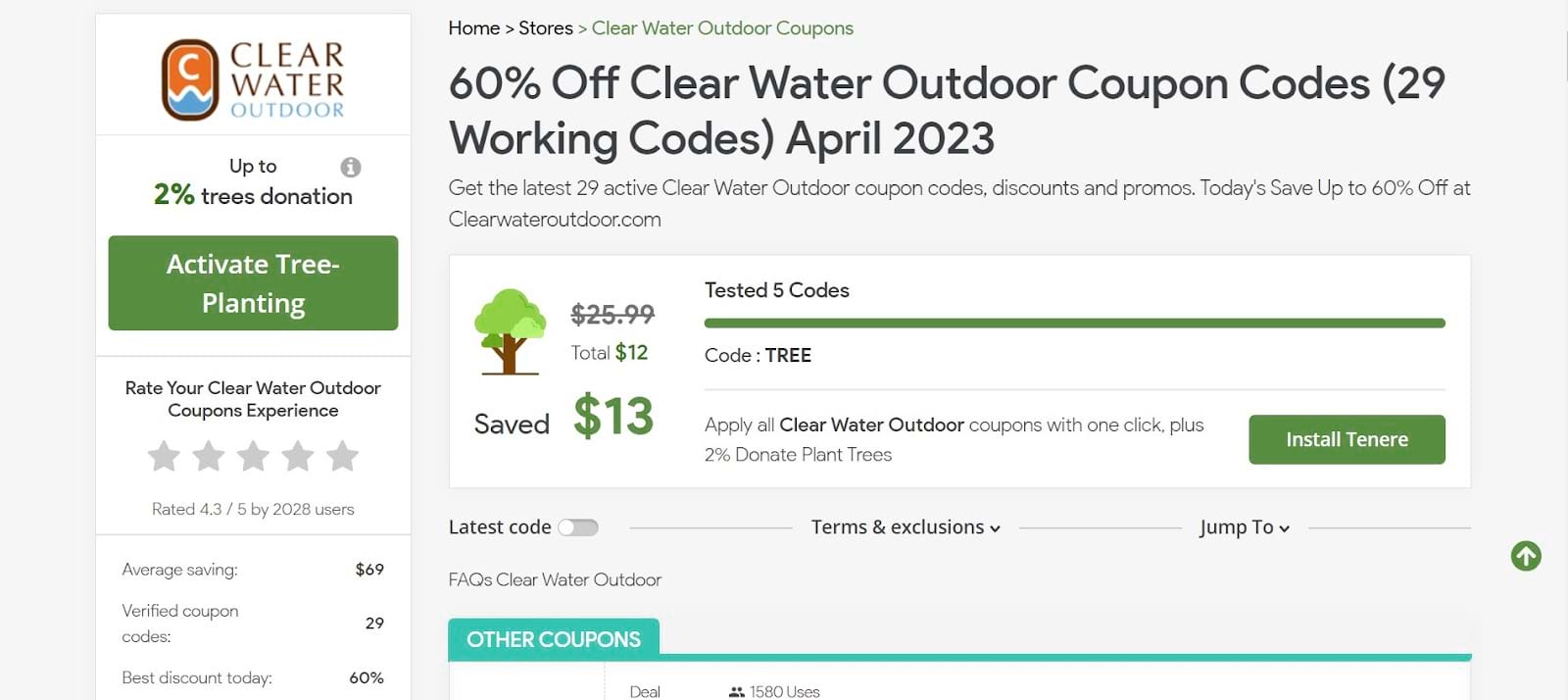 How To Use Clear Water Outdoor Promo Code 3