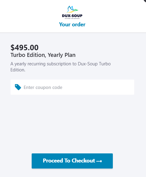 How To Use Dux Soup Discount Code 1