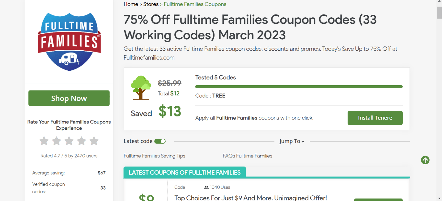 How To Use Fulltime Families Discount Codes 3
