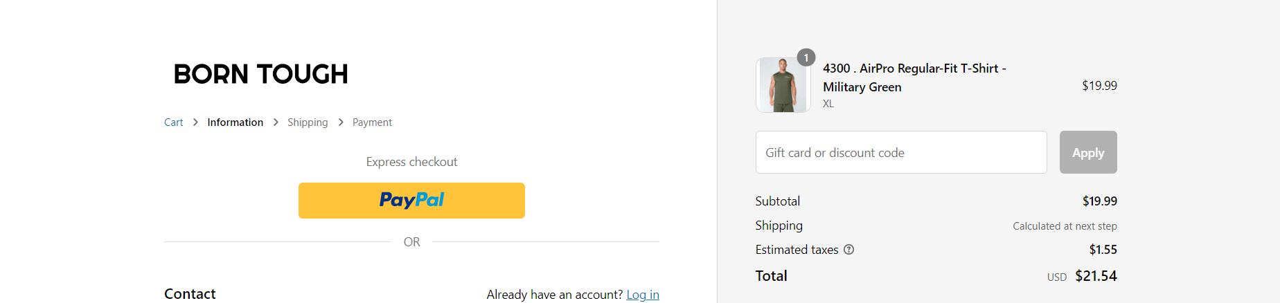 How to use Born Tough discount code 1