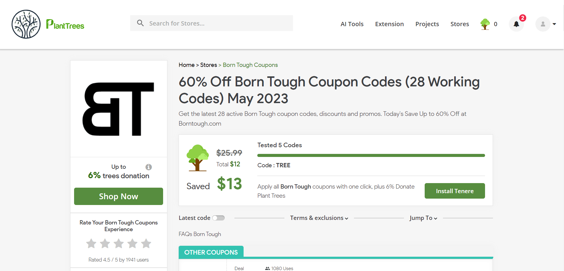 How to use Born Tough discount code 2