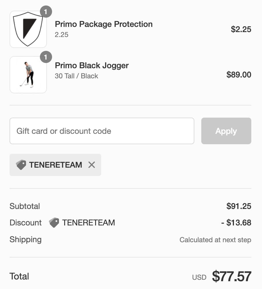 How To Use Primo Golf Apparel Discount Code?